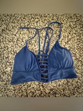 Strappy Blue Women's Two Piece Bikini